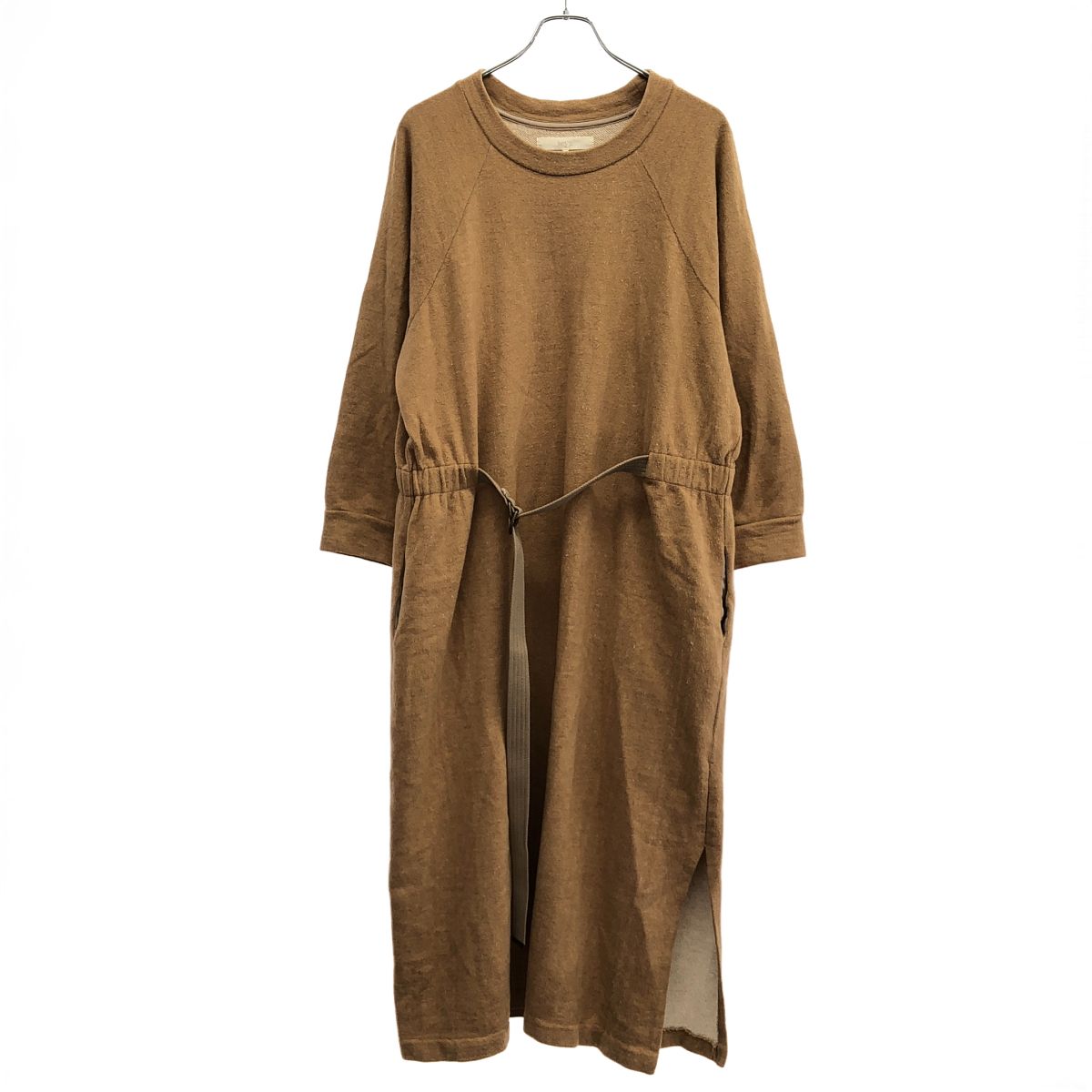 Seya セヤ CAMEL EASY DRESS ベルテッドドレスワンピース 65-266-2707-808 キャメル F