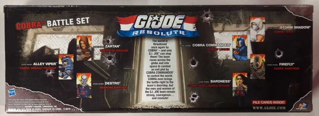 HASBRO GI JOE RESOLUTE COBRA BATTLE SET