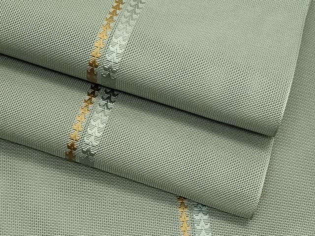 平和屋着物＊夏物　本場筑前博多織　八寸名古屋帯　間道　正絹　逸品　CABJ1612rv