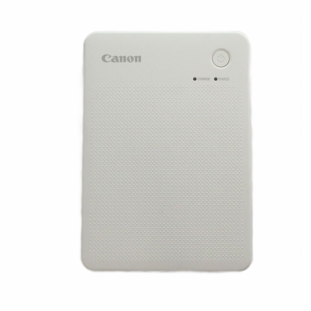 Canon SELPHY QX20 スマホ専用高画質ミニフォトプリンター コンパクト ラベルセット ロゴ 通電確認済 白 ホワイト ■GY18 /MQ