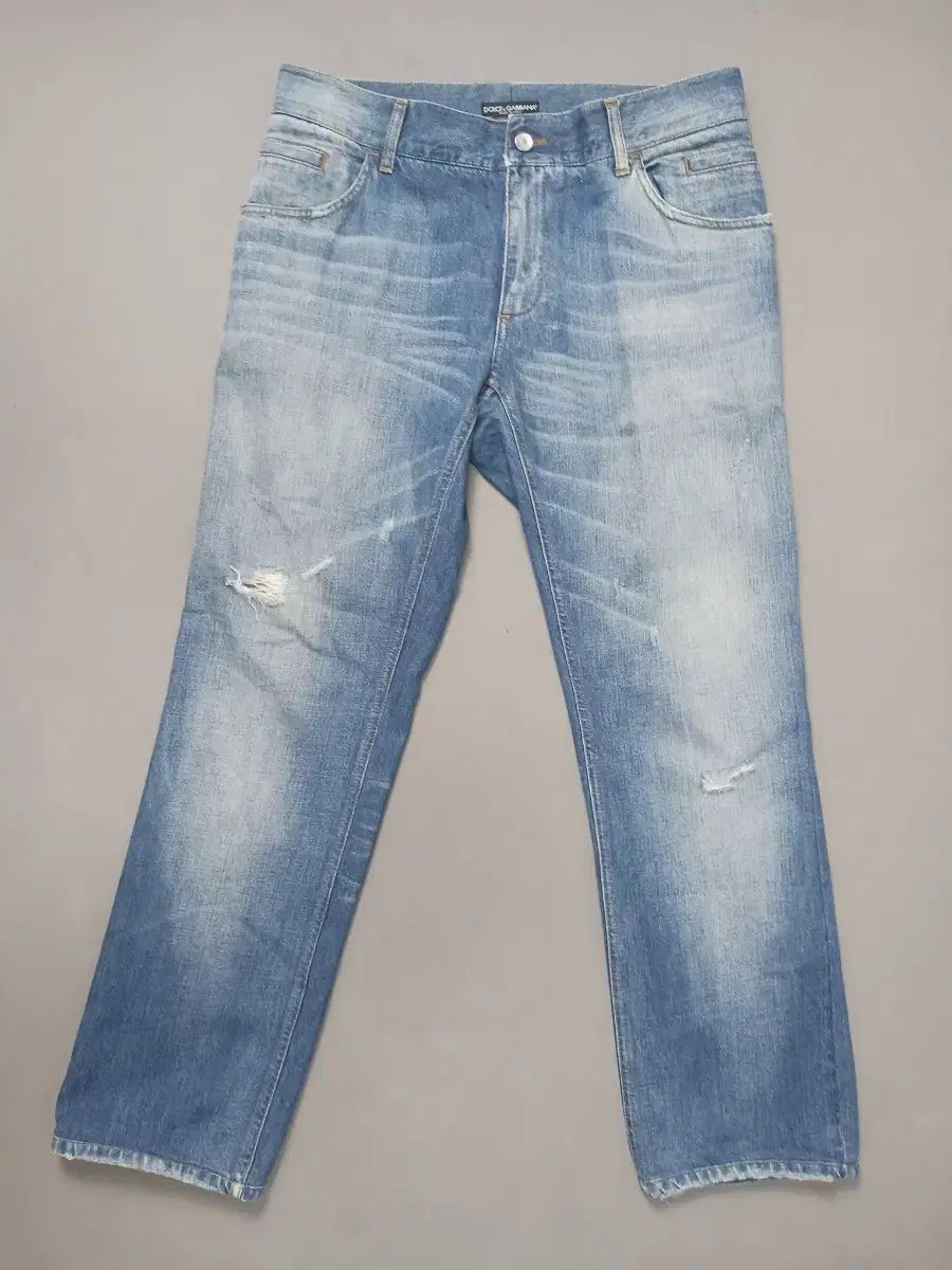 正規品 36 Dolce&Gabbana ドルチェ＆ガッバーナ 14 Classic ダメージ Regular ストレートデニム ズボン