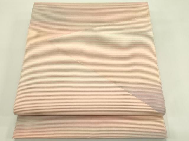 平和屋着物＊夏物　八寸名古屋帯　絽綴れ　霞文　正絹　逸品　未使用　CABI5533rv