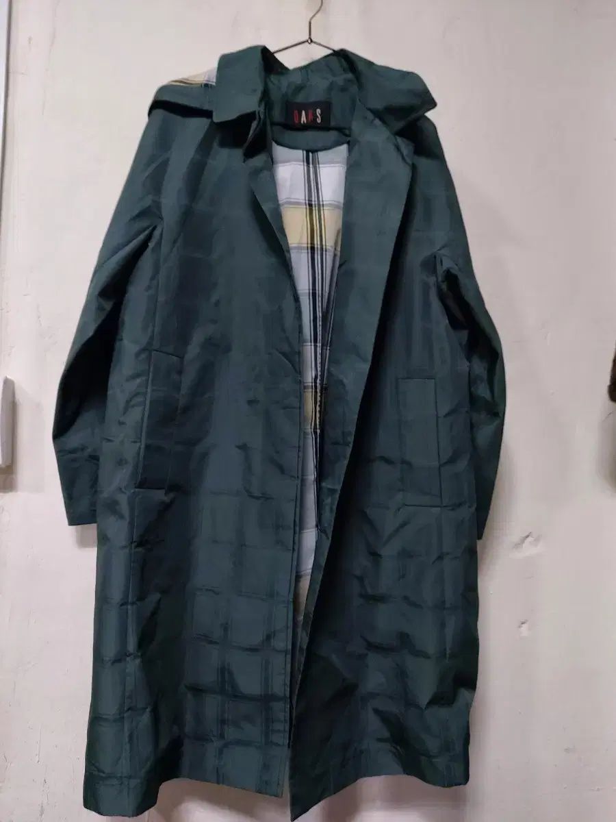 DAKS トレンチコート DARK GREEN CHECK 裏地