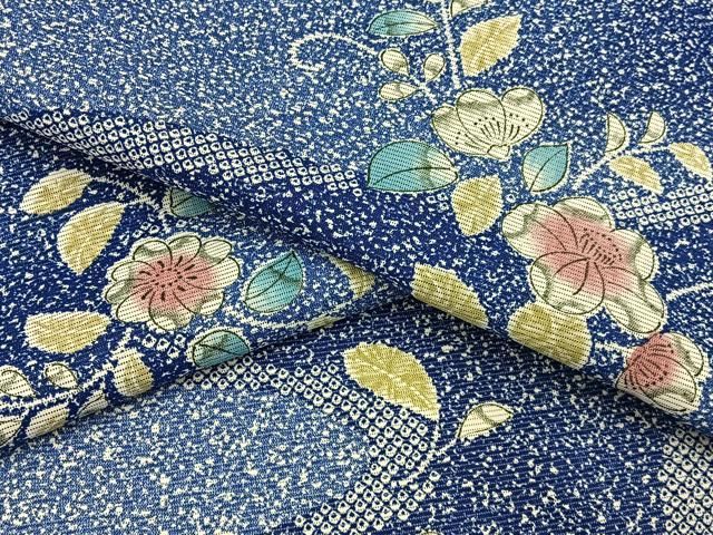 平和屋着物＊夏物　小紋　絽　辻が花　たたき染め　洗える着物　BAAX6833hj
