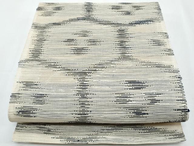平和屋着物＊夏物　八寸名古屋帯　抽象文　正絹　逸品　CABI5773fb