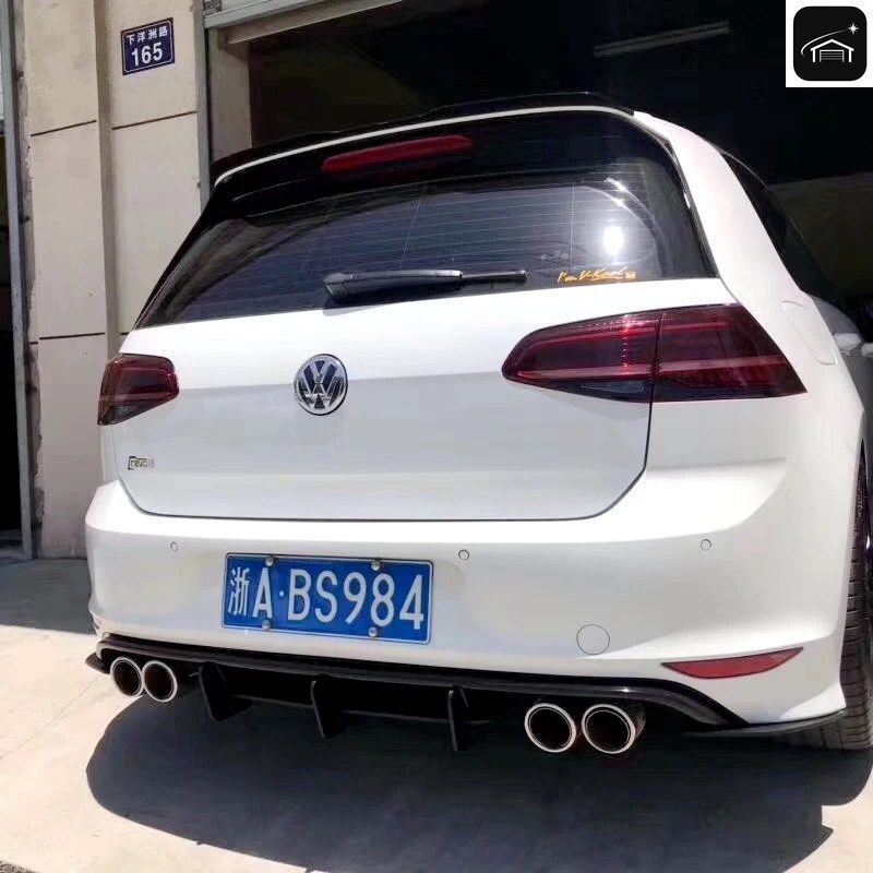ディフューザー フォルクスワーゲン ゴルフ 7 / 7.5 VII MK7 / 7.5 MK VII Rシリーズ ハッチバック プレリア バンパー ディフューザー カス