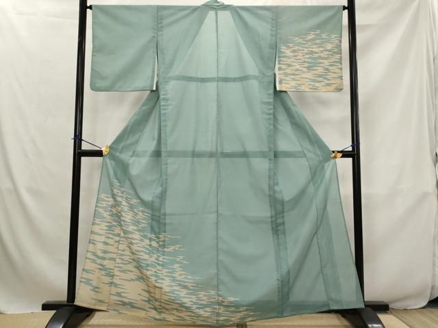 平和屋着物＊夏物　訪問着　絽　霞文　洗える着物　AABJ8838st