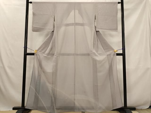 平和屋着物＊夏物　訪問着　絽　糸巻き文　暈し染め　銀彩　正絹　逸品　AABJ8846st