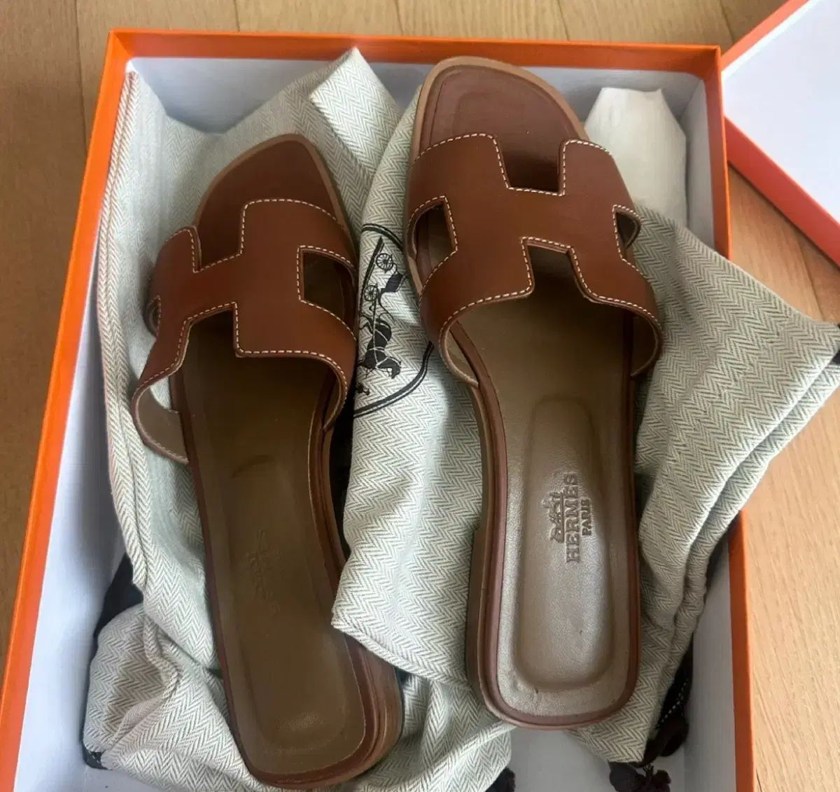 (正規品/インボイス) エルメス サンダル スリッパ