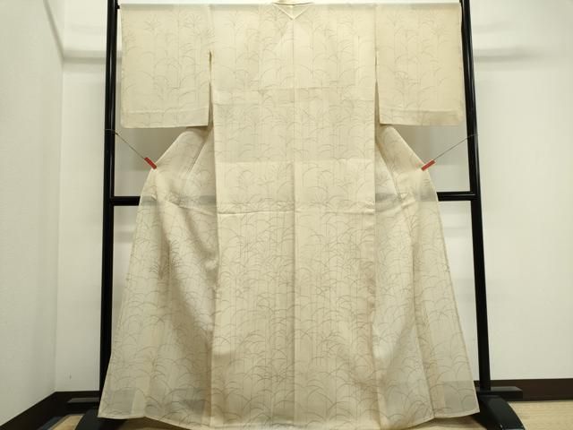 平和屋着物＊夏物　訪問着　紗　芒文　正絹　逸品　CABI6493ou