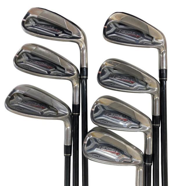 【中古】 ゴルフパートナー NEXGEN(2019) 9S アイアンセット IR NEXGEN E.I.F(BK) JI-895-8 (フレックスその他) メンズ 男性用 右利き 右用 Cランク ゴルフクラブ