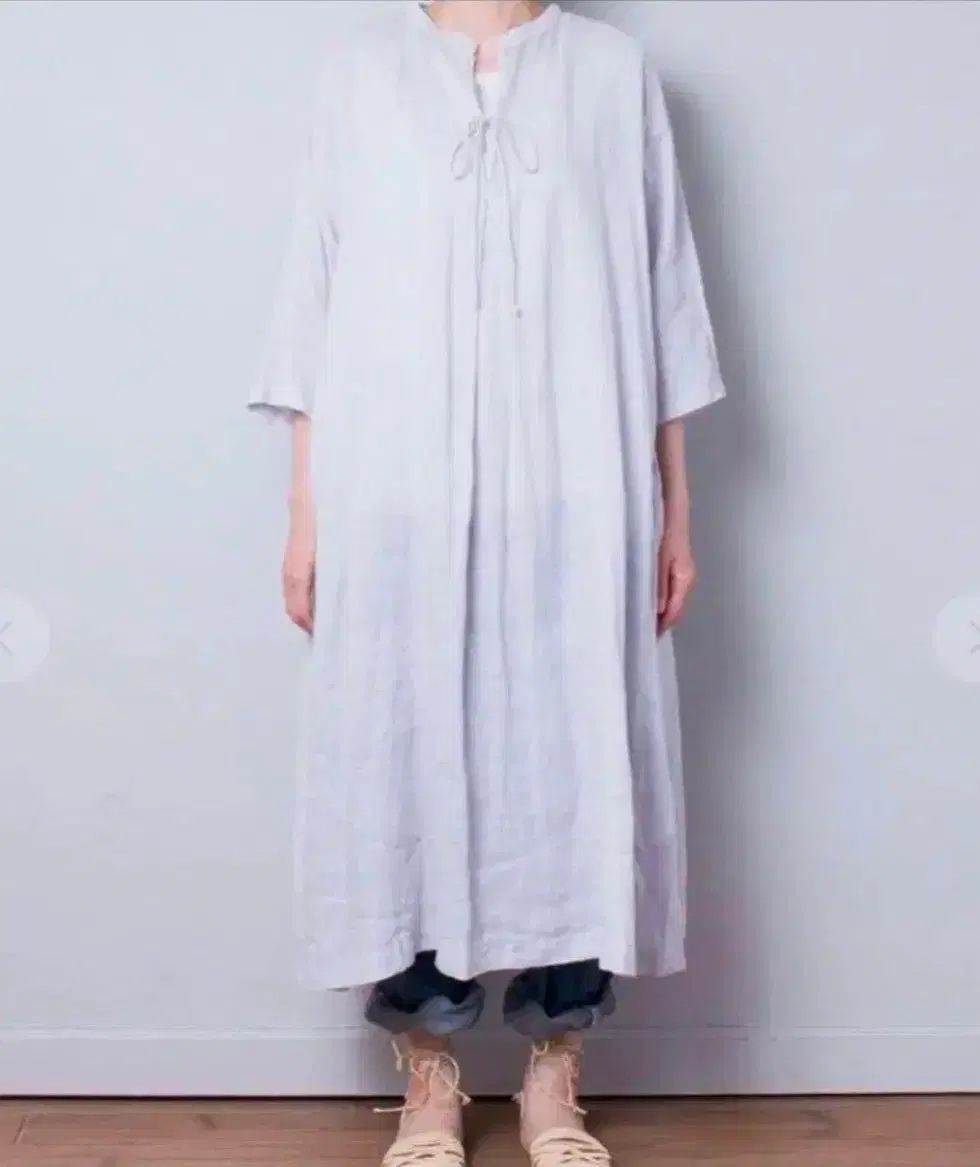 nest Robe リネン 紐 ロング ONE PIECE