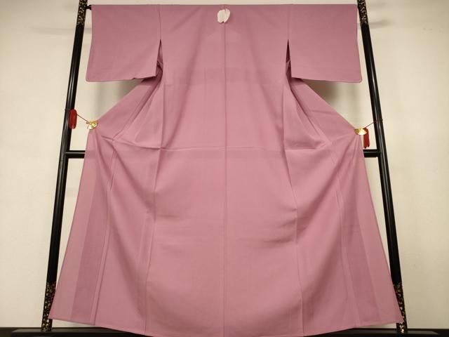 平和屋着物＊夏物　色無地　絽　退紅色　正絹　逸品　未使用　AABJ9059jd