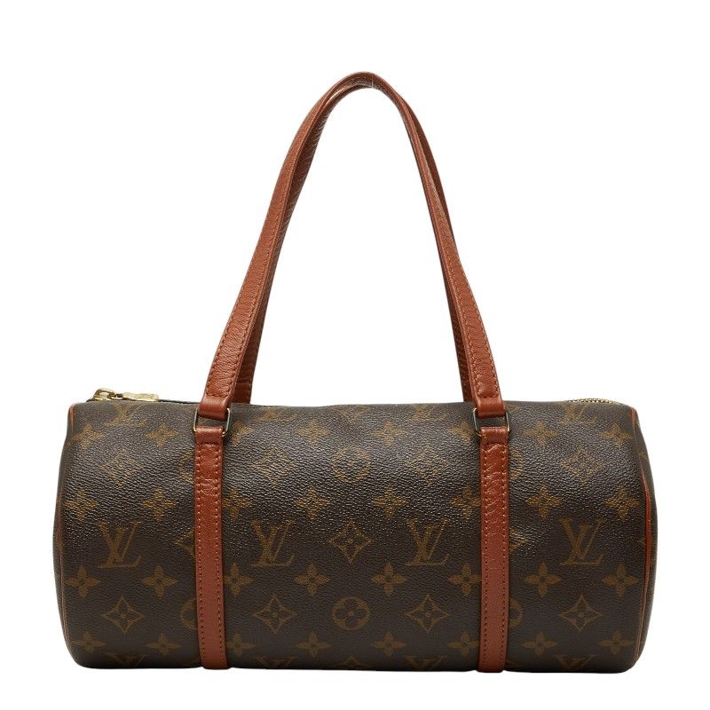 ルイ ヴィトン モノグラム パピヨン30 ハンドバッグ M51365 ブラウン PVC レザー レディース LOUIS VUITTON【1-0273329】