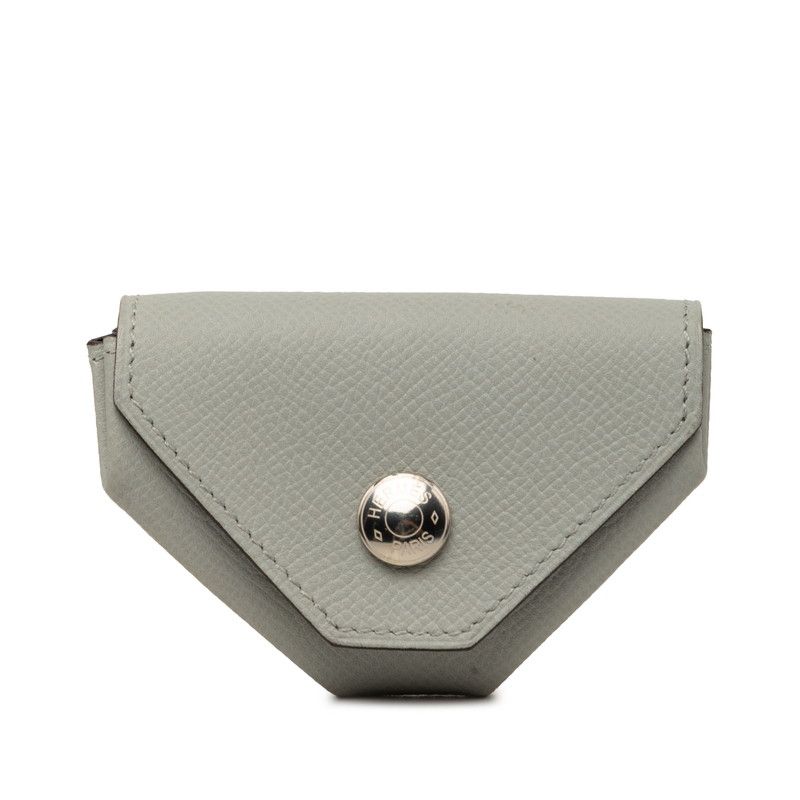 エルメス ル ヴァンキャトル コインケース 小銭入れ C刻印 グレー ヴォーエプソン レディース HERMES【1-0273914】