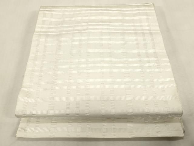平和屋着物●八寸名古屋帯　博多織　格子柄　CABG9407dy