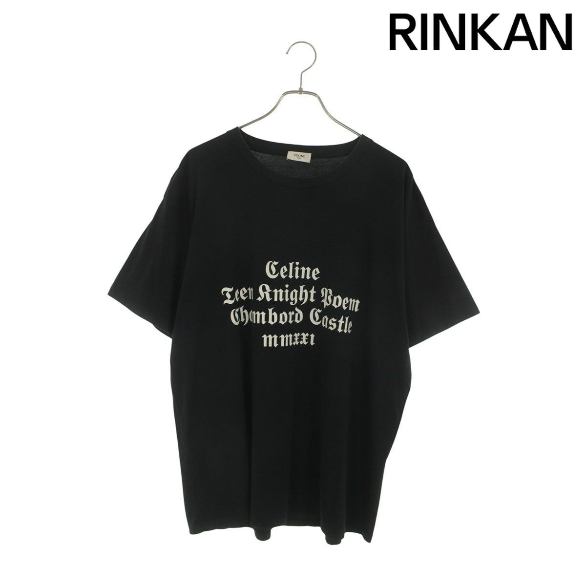 セリーヌ 2X856501F シャンボールロゴプリントTシャツ メンズ L