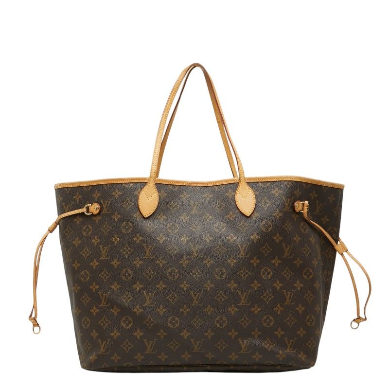 ルイ ヴィトン モノグラム ネヴァーフルGM トートバッグ ショルダーバッグ M40157 ブラウン PVC レザー レディース LOUIS VUITTON【1-0276152】