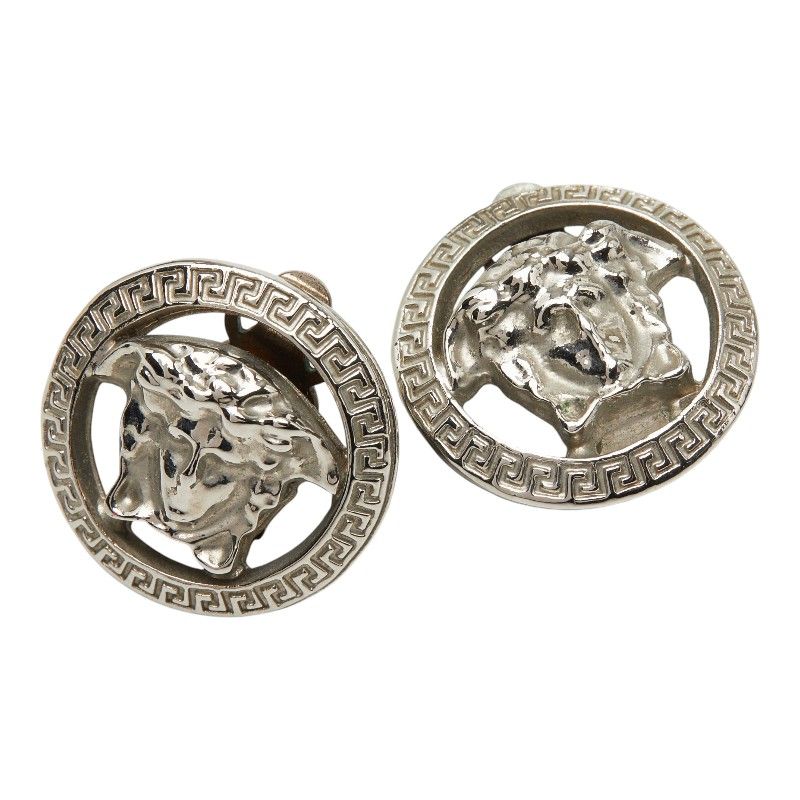ヴェルサーチェ メデューサ イヤリング シルバー メタル レディース VERSACE【230-77305】