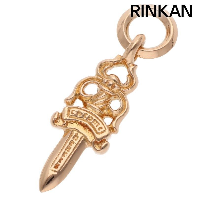 クロムハーツ 22K #5DAGGER/#5ダガーチャーム ゴールドネックレストップ メンズ
