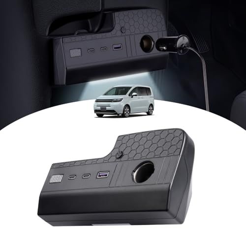 GIMUYA ホンダ 新型 フリード GT系 増設電源 ユニット FREED GT1/2/3/4/5/6/7/8 EX CROSSTAR 2024年6月? 専用設計 usb 増設ソケット 分配器 QC3.0 USBポートx1 Type-C PDポートx2 as