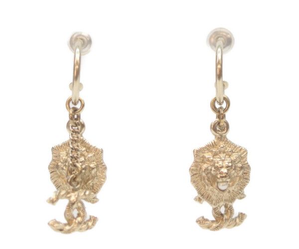 シャネル　フープ　ピアス　パール CHANEL シャネル A11P ココマーク ライオン パール フープピアス
