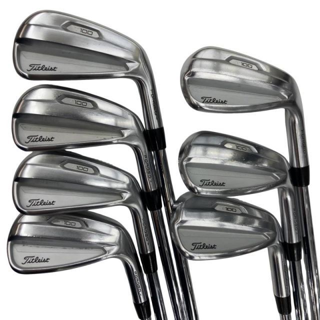 【中古】 タイトリスト Titleist T100(2021) 7S アイアンセット IR 純正特注シャフト (フレックスS) メンズ 男性用 右利き 右用 Cランク ゴルフクラブ