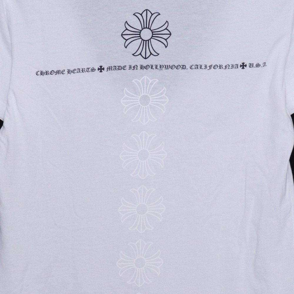 CHROME HEARTS CHプラスサークルプリント VネックTシャツ CHROME HEARTS レディース ホースシューCHプラスVネックTシャツ M