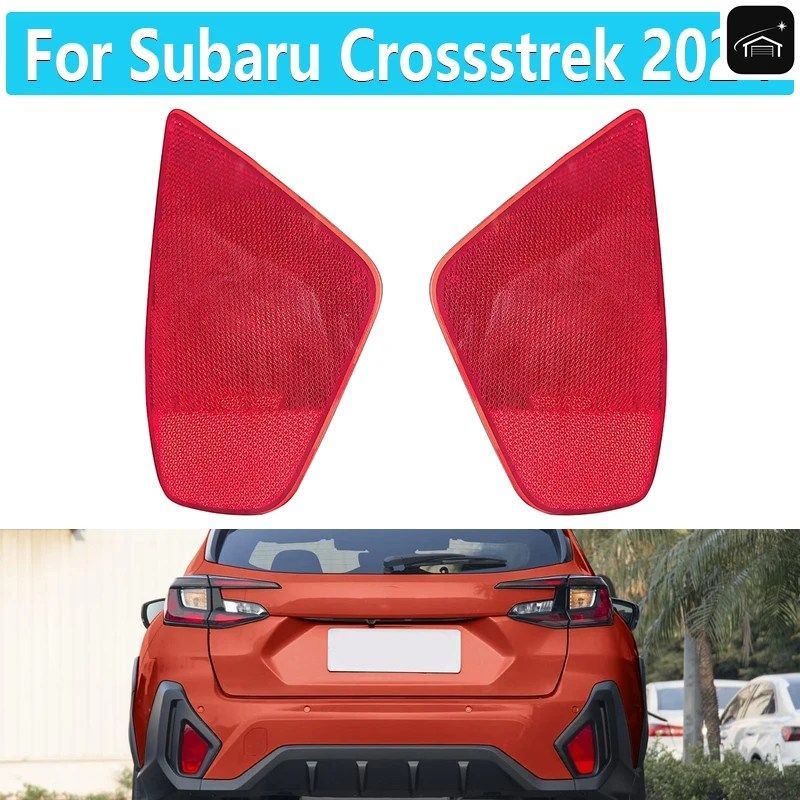車の赤いリアバンパー、リアバンパーランプリフレクター、ランプリフレクター、スバル クロストレック 2024 US 84281FN01A 84281FN00A カス