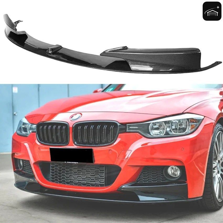 2個セット 2013~2018年式 BMW 3シリーズ F30 F31 328I 330I 335I 340I 320D 330D MPスタイル フロントスポイラー バンパーリップ スプリッ