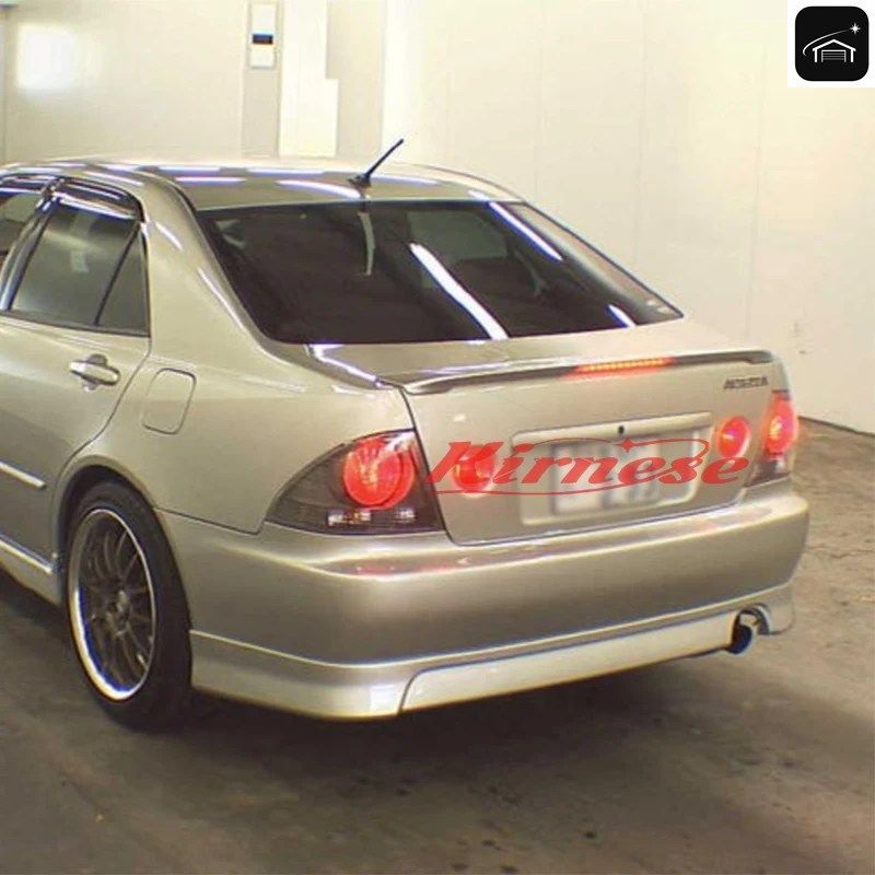 レクサス アルテッツァ IS200 IS300 1998-2005 LEDライト付き ABS樹脂製リアトランク リップウィングスポイラー カスタムパーツ