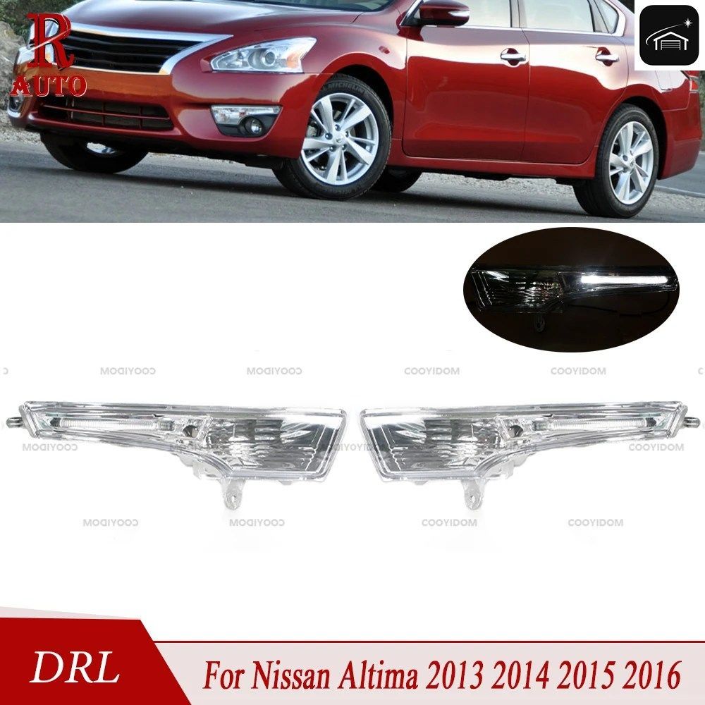 日産 アルティマ 2013-2016年モデル用 デイタイムランニングライト フロントバンパー DRL フォグランプ NI2531118 NI2530118 NI2530118 カ