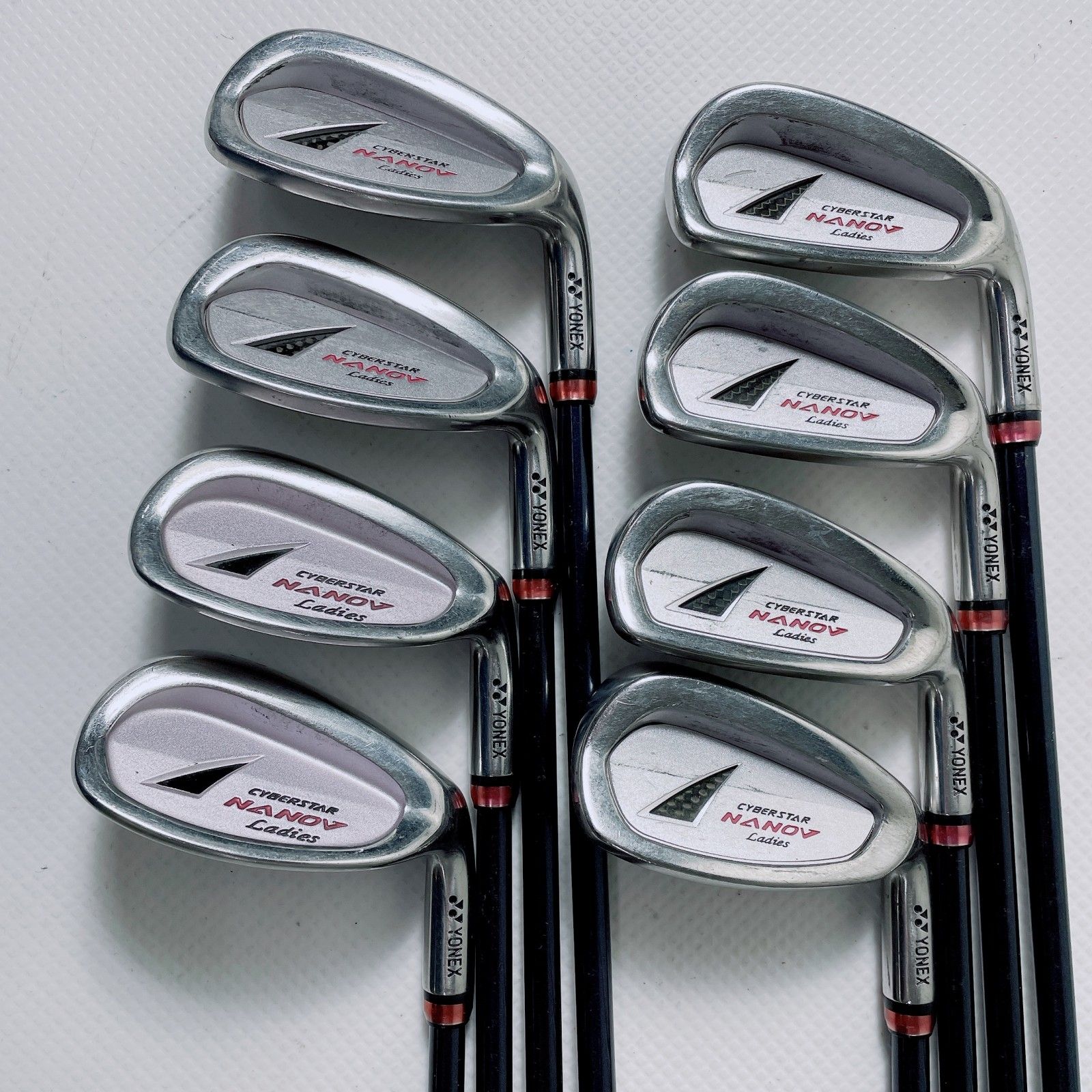 中古】ヨネックス CYBERSTAR NANOV 5-9I/PW/AW/SW 8本アイアンセット