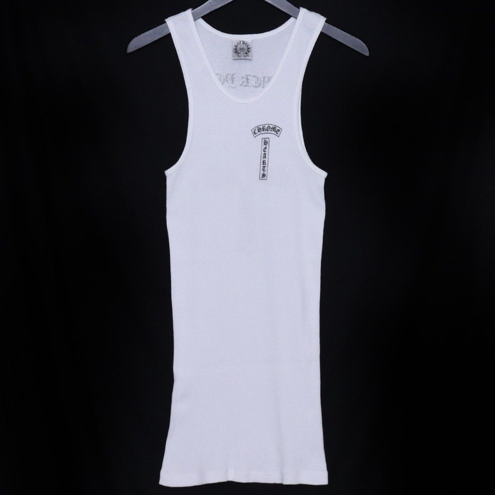 CHROME HEARTS オールド Tバーロゴ ラージクロスプリント タンクトップ