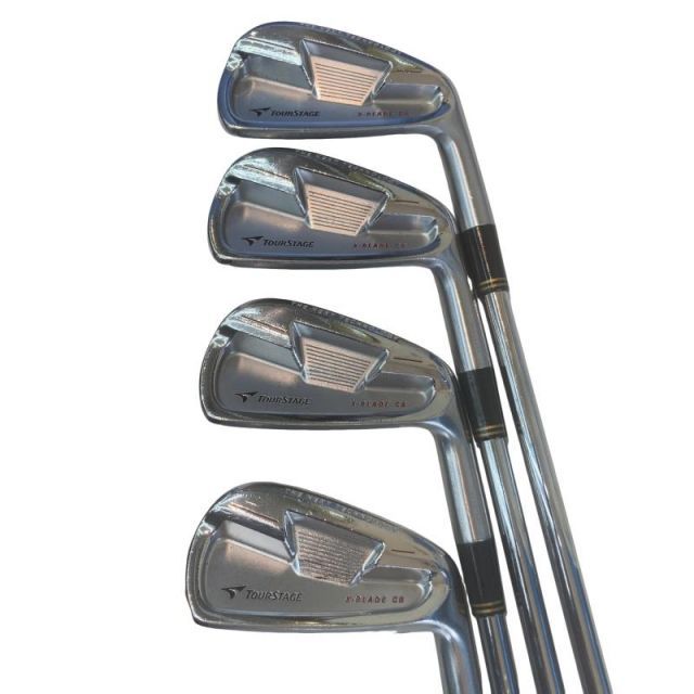 【中古】 ブリヂストン TOURSTAGE X-BLADE CB(2008) 8S アイアンセット IR 純正特注シャフト (フレックスS) メンズ 男性用 右利き 右用 Cランク ゴルフクラブ