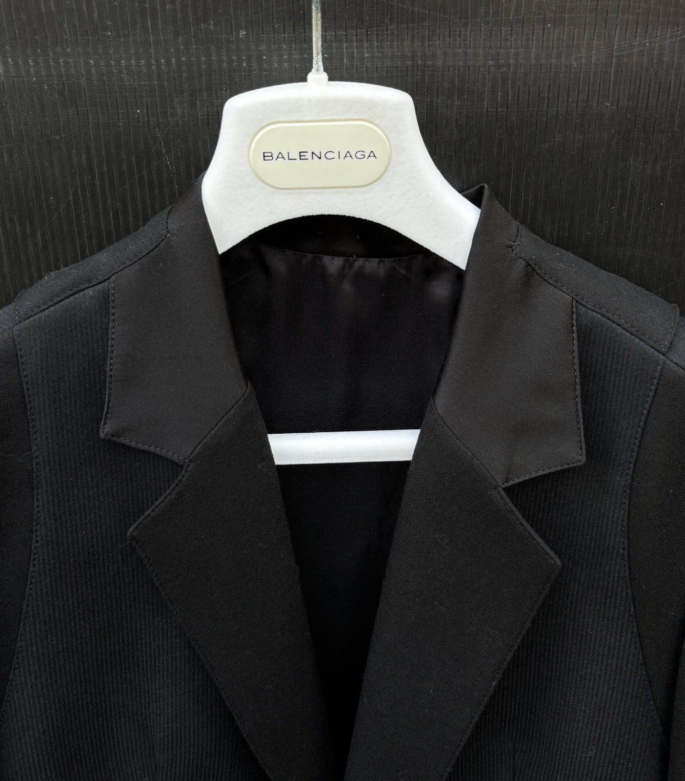 美品 BALENCIAGA バレンシアガ 切替 デザイン 2B テーラード