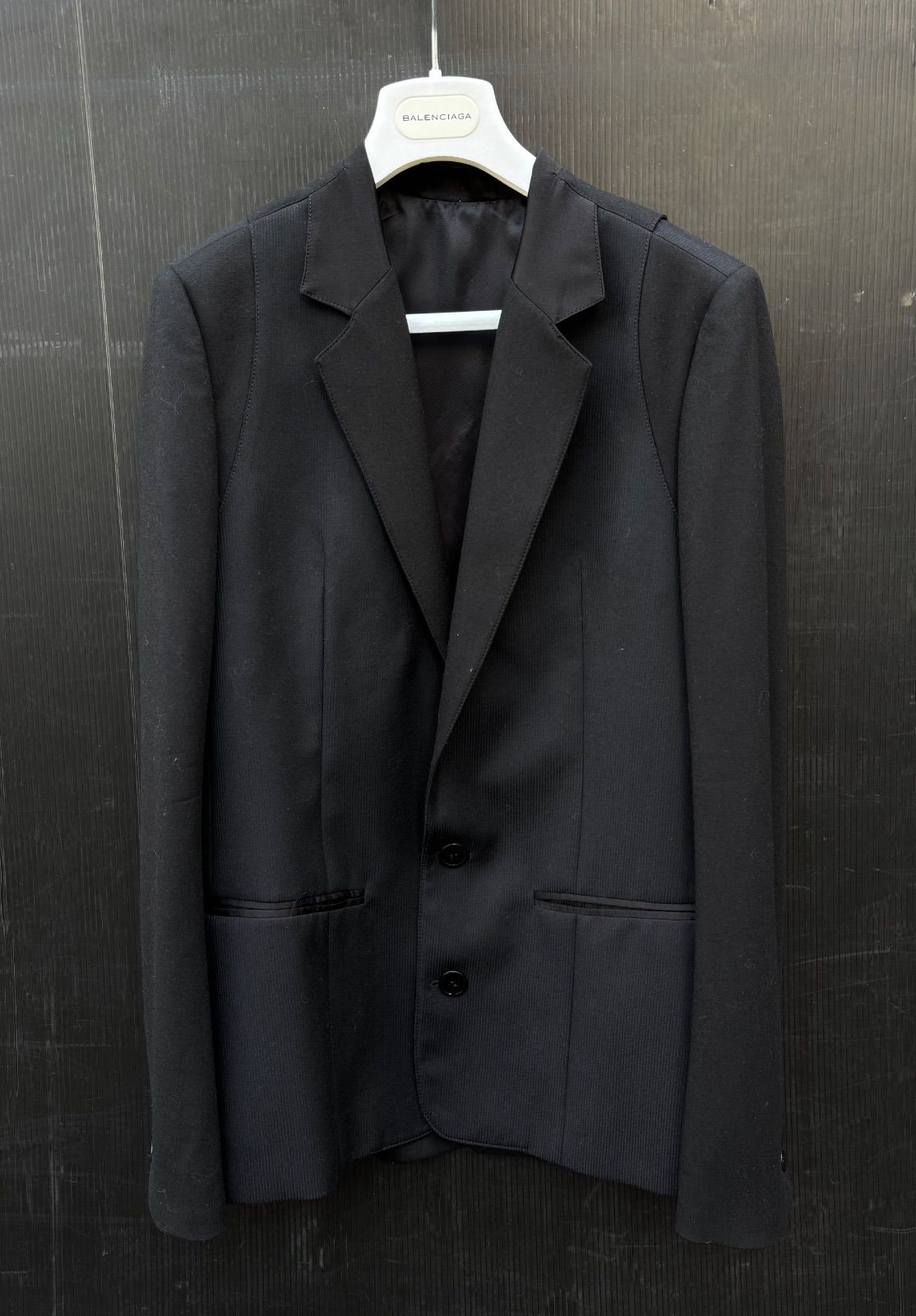 美品 BALENCIAGA バレンシアガ 切替 デザイン 2B テーラード