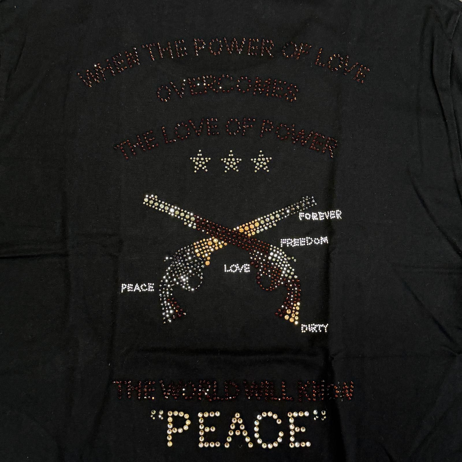 roar 二丁拳銃 ラインストーンTシャツ 半袖カットソー ロアー 09SRT 