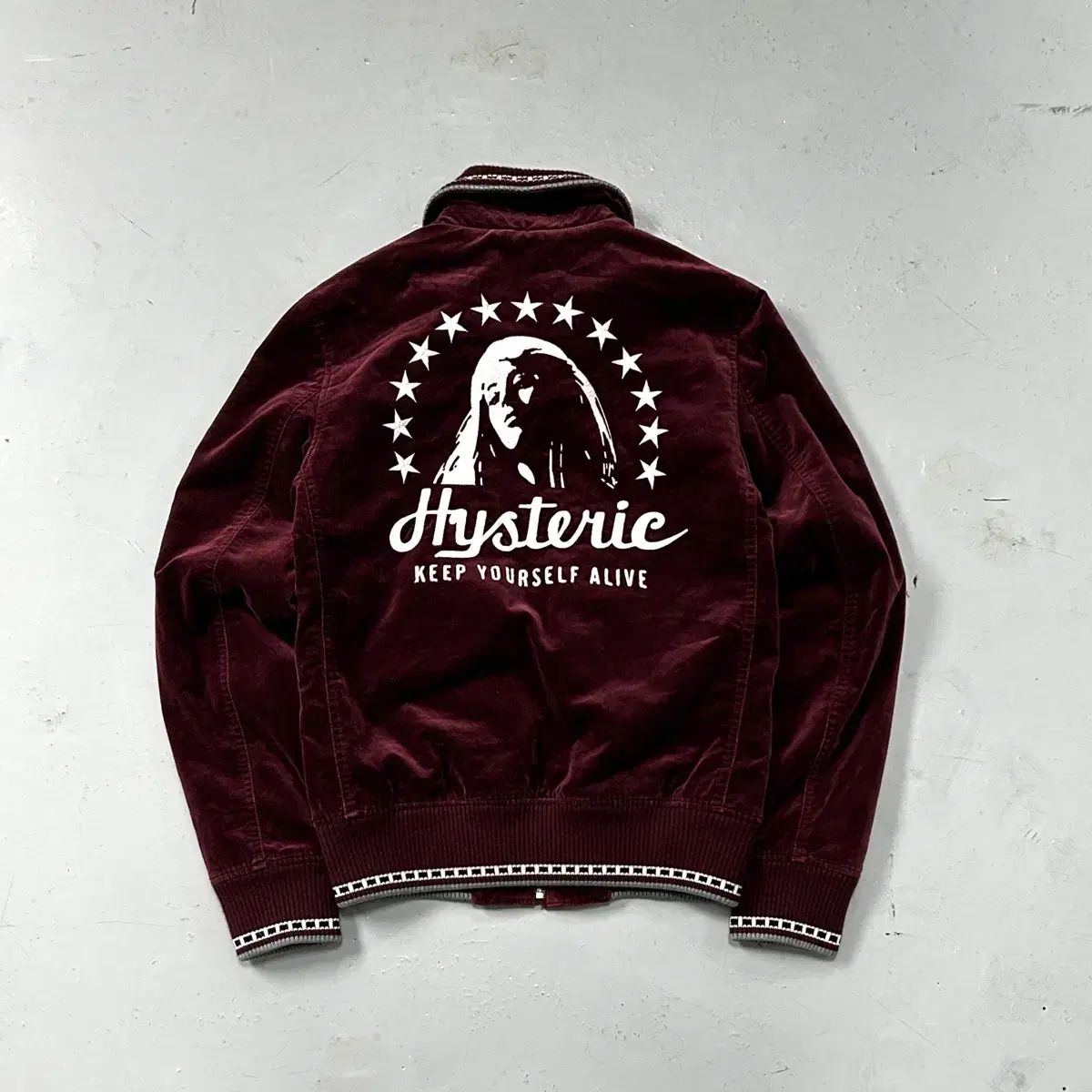 HYSTERIC GLAMOUR ヒステリックグラマー ベロア(ツアーベルベット) ブルゾン