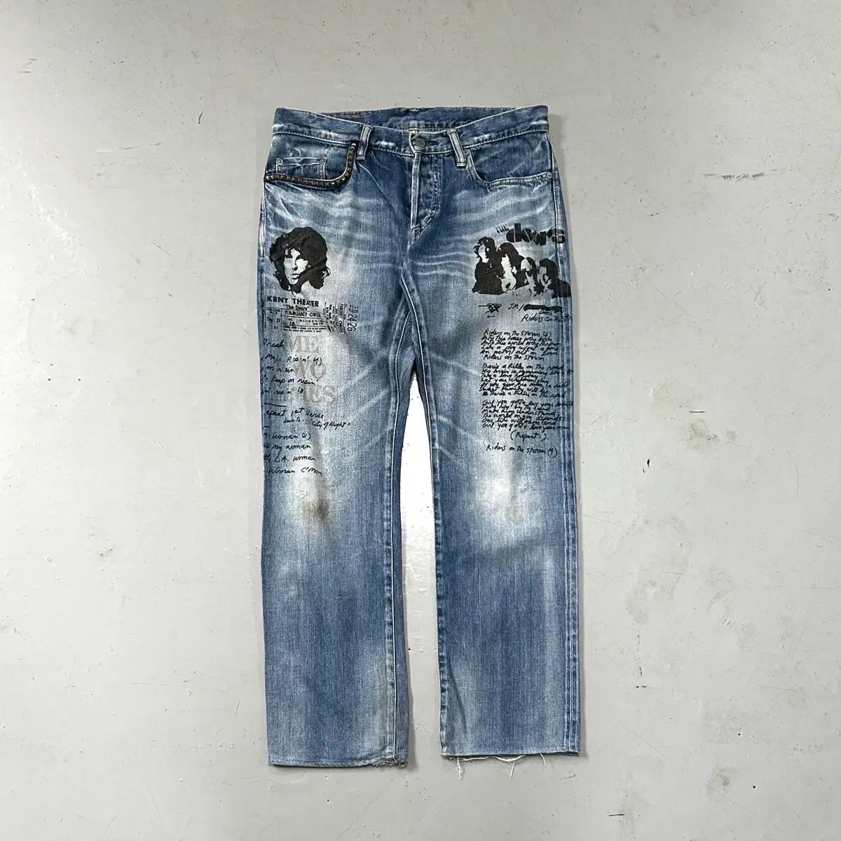 HYSTERIC GLAMOUR ドアーズ プリンティング デニム