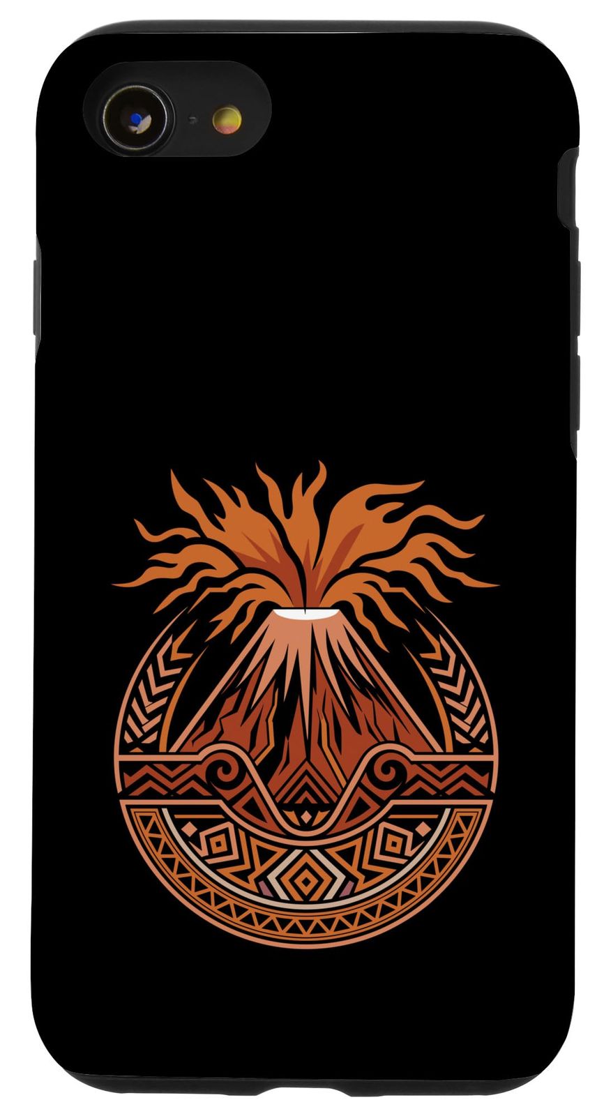 ハワイアン ボルケーノ マウイ島 タトゥー スマホケース iPhone SE (2020) / 7 / 8 用