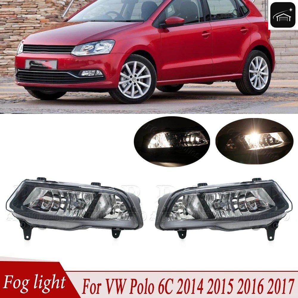 フロントバンパーフォグランプ カーライトフォグランプ出現 6C0941661D 6C0941662D VW ポロ 6C ハッチバック 2014 - 18 カスタム パーツ