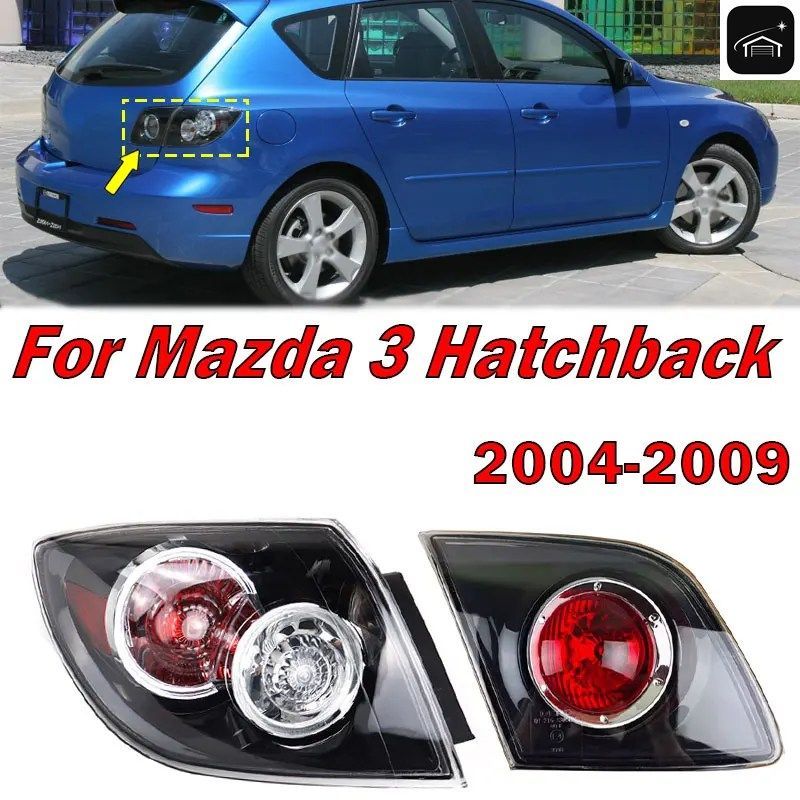 マツダ3 ハッチバック 2004-2010 車用リアテールライトターンダンパーランプブレーキライト車外装 216-1984L-UQ 216-1984R カスタムパーツ