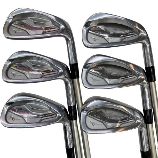 【中古】 ミズノ Mizuno Pro 918 6S アイアンセット IR 純正特注シャフト (フレックスR) メンズ 男性用 右利き 右用 Cランク ゴルフクラブ