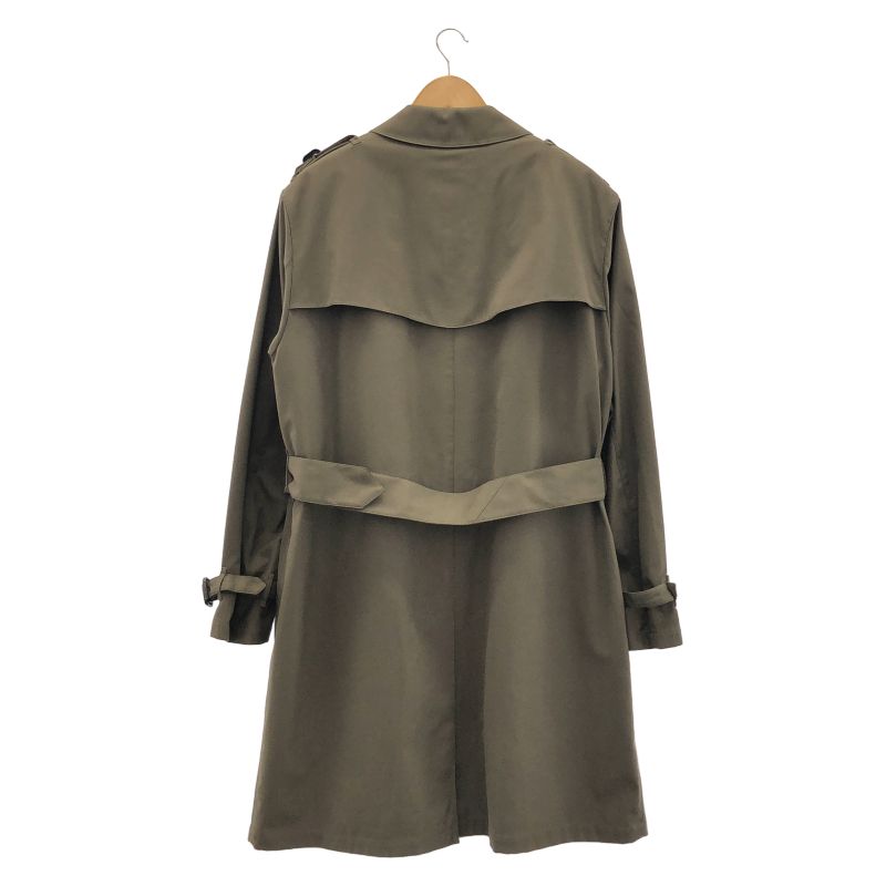 中古】BURBERRY ステンカラーコート サイズLL カーキ ライナー付き