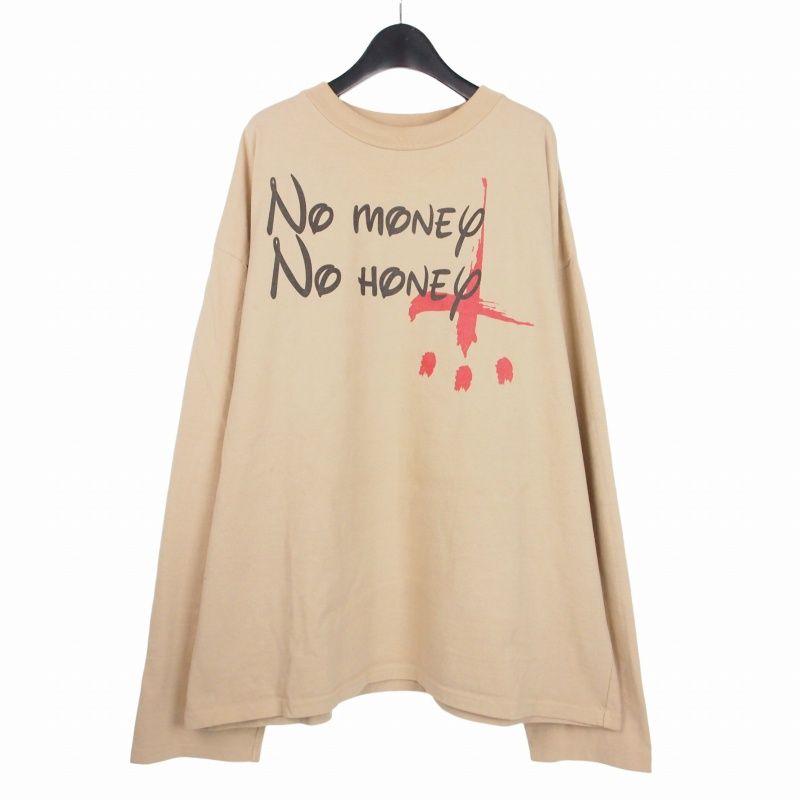 カタリスト CVTVLIST MONEY NO HONEY / HONEY GANG グラフィック ロングスリーブ ロンT Tシャツ カットソー 長袖 3 ベージュ 16,900円