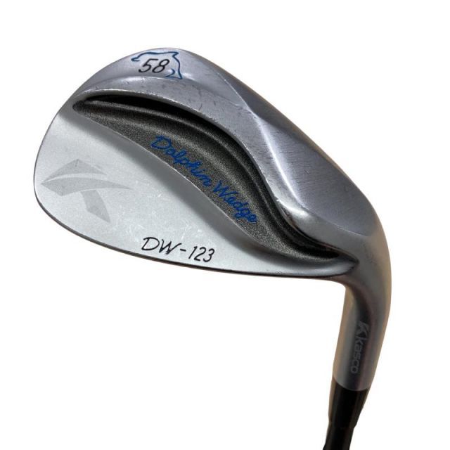 【中古】 キャスコ Dolphin Wedge DW-123 シルバー 58° ウェッジ WG Dolphin DP-231 (フレックスその他) メンズ 男性用 右利き 右用 Cランク ゴルフクラブ