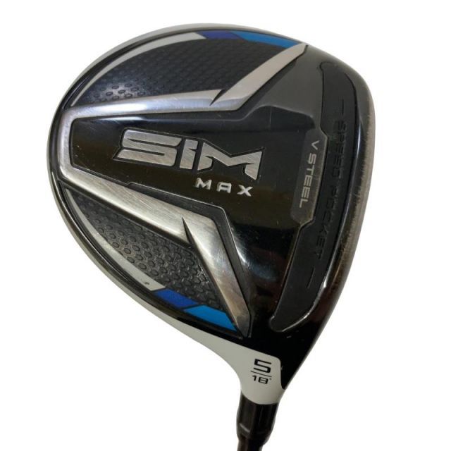 【中古】 テーラーメイド SIM MAX 5W フェアウェイウッド FW TENSEI BLUE TM50(FW) (フレックスSR) メンズ 男性用 右利き 右用 Cランク ゴルフクラブ