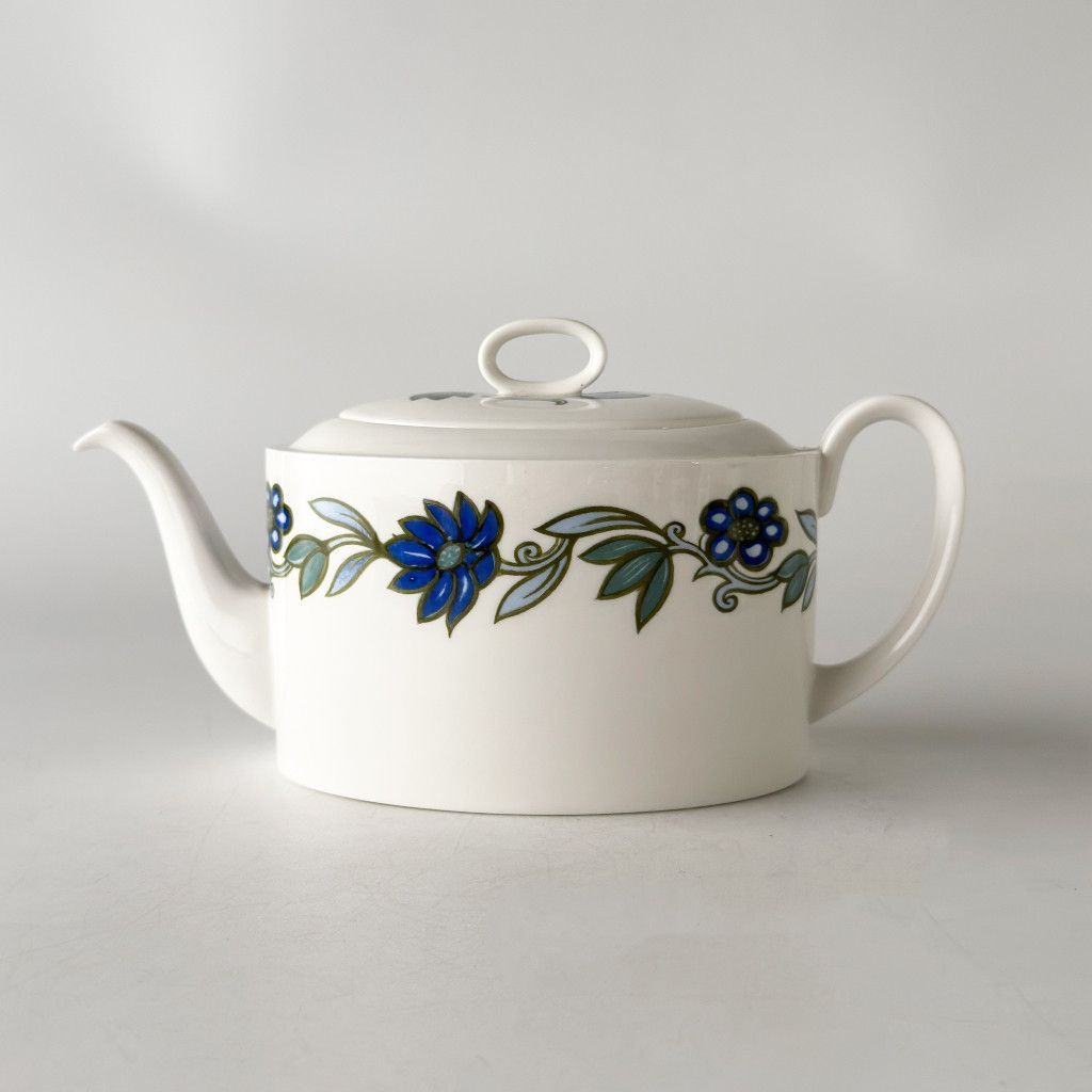Susie Cooper スージークーパー Art Nouveau Blue アールヌーボーブルー ティーポット 英国 ヴィンテージ 花柄 ブルー 紅茶 95273