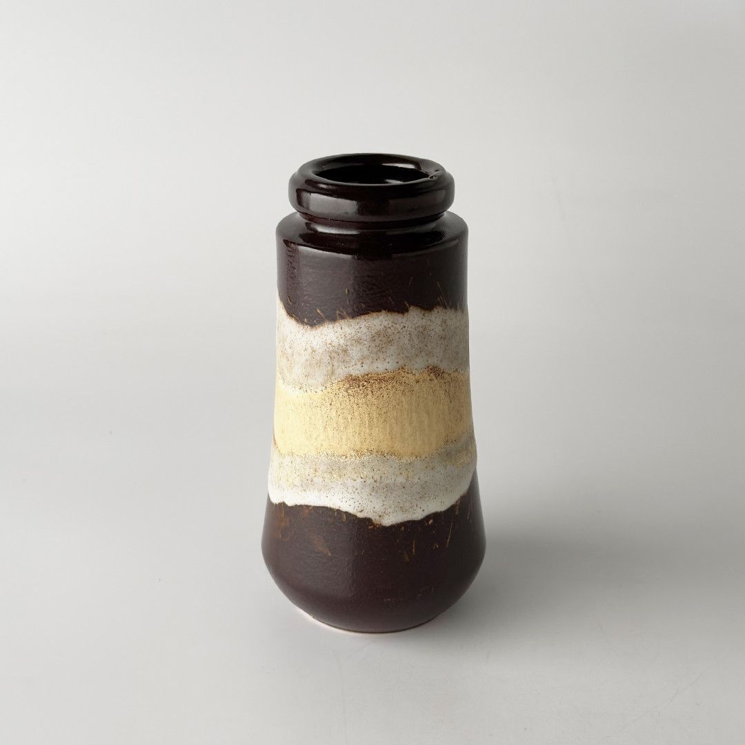 西ドイツ German Art Pottery ヴィンテージ フラワーベース Scheurich 花器 陶器 花瓶 オブジェ シューリッヒ アートポタリー 99495